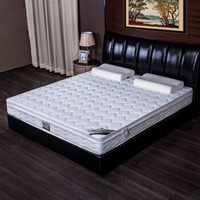 家乐美梦宝 床垫 弹簧床垫 席梦思 加硬弹簧+3D环保棕 透气 软硬两用 CL003白色1.8米*2.0米*0.22米