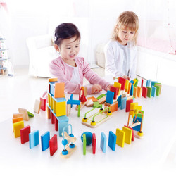 德国Hape积木玩具多米诺     超级多米诺骨牌  E1042 宝宝创意早教启蒙儿童玩具