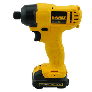 得伟（DEWALT）电钻冲击起子工具箱10.8V经济型锂电充电式冲击起子 2x1.3Ah电池套装 DCF805CK2