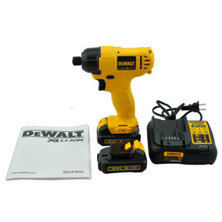 得伟（DEWALT）电钻冲击起子工具箱10.8V经济型锂电充电式冲击起子 2x1.3Ah电池套装 DCF805CK2