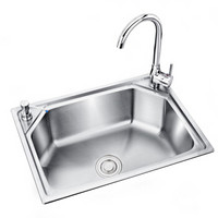 莱尔诗丹(Larsd)LR5946水槽单槽套装含龙头不锈钢水槽厨房洗菜池洗菜盆洗碗池