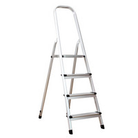 欧润哲 家用人字梯 铝制梯子可折叠轻便可移动梯子踏板梯子 四步梯