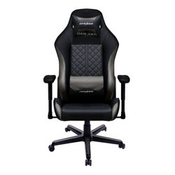 迪锐克斯（DXRACER）D73电脑椅 人体工程椅黑灰豪华款