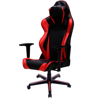 迪锐克斯（DXRACER）R2电脑椅子 电竞椅龙甲胄靠背人体工学办公椅老板椅 可躺升降椅 黑红