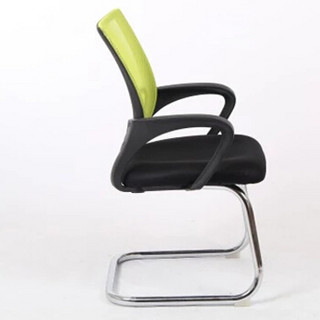 卡奈登（CONEDUN）弓形会议椅子网布职员电脑椅五金办公弓字椅家用椅  XY3349-C  黄绿色