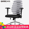 极客（Geek） 鱼骨椅人体工学办公椅子 家用转椅 职员椅JK702-2