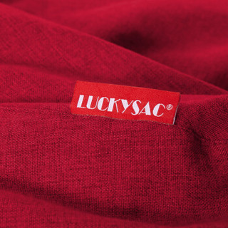 LUCKYSAC 超大款豆袋懒人沙发一套 富贵红