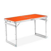 鲸伦 （KINGRUNNING)折叠桌 XQ-1613 橙色 户外简易便携折叠桌 广告宣传展业桌 铝合金户外烧烤野餐桌