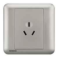 SIEMENS 西门子 开关插座 16A三孔 86型插座面板皓睿硒釉银