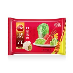 三全 状元水饺 白菜猪肉口味 1.2kg (72只) *7件