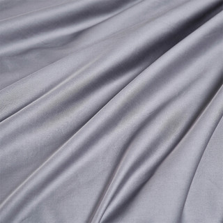 时光居品(turqua)床单 全棉60支贡缎纯色双人床单单件245*270cm 长绒棉缎纹纯棉素色简约被单 烟灰紫1.8米床