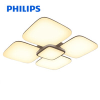飞利浦(PHILIPS) 灯具吸顶灯LED客厅灯可调光变色带遥控 丁香85W带遥控可调光色
