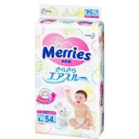 28日0点：kao 花王 Merries 妙而舒 婴儿纸尿裤 L54片 2包 *3件