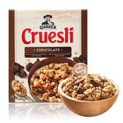 QUAKER 桂格 Cruesli 巧克力谷物粒即食燕麦 500g *2件