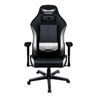迪锐克斯（DXRACER）D73电脑椅 电竞椅人体工学办公椅子老板椅靠背椅可躺升降椅 黑白豪华款