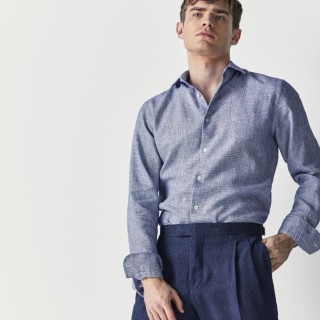 Massimo Dutti 00168485400 男士修身版纹理衬衫