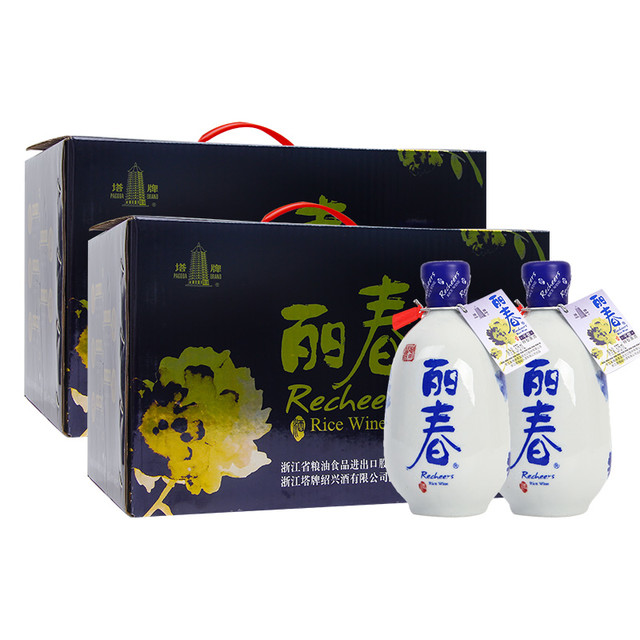 双11预售：塔牌 干型丽春 375ml*6瓶*2箱