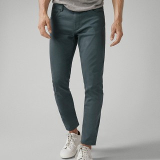 Massimo Dutti 00037027500 男士超修身版斜纹理仿牛仔布裤