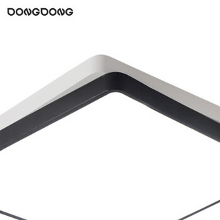 DongDong 東東 D0060-X/15W/TR 北欧卧室吸顶灯客厅灯LED灯具灯饰现代简约创意三段调光调色 (白+黑色) 雷士照明设计师品牌