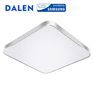 DALEN 达伦 DL-Q501TW(X)50W LED智能吸顶灯星空客厅卧室灯饰 手机遥控调光现代简约方形平板灯