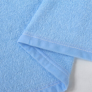 竹之锦 床品家纺 竹纤维经编纯色毛巾被毯子四季毯 蓝色 150×200cm