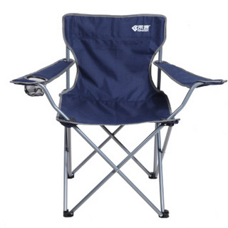 凯速 折叠椅 钓鱼椅子 沙滩休闲椅 户外便携式躺椅 藏青色  2356