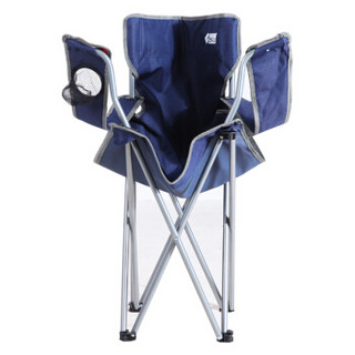 凯速 折叠椅 钓鱼椅子 沙滩休闲椅 户外便携式躺椅 藏青色  2356