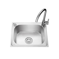 箭牌（ARROW）304不锈钢厨房水槽单槽洗菜盆 厨房洗手盆带龙头洗菜池水槽AEHS504001R