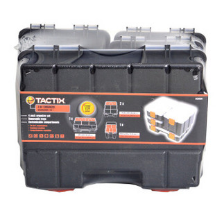 拓为（Tactix） 320020 4件套 螺丝盒零件盒 组合式工具盒分类盒塑料五金工具箱乐高适用