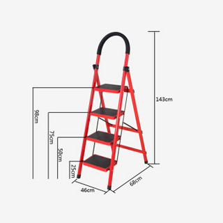 京东超市奇晟铭源 梯子 梯子家用 人字折叠梯 LC-108