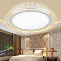 -lighting 雷士照明 NVC Lighting  Lighting照明 吸顶灯 客厅灯 卧室灯 led灯具 现代简约时尚可分控铁艺灯 圆形无极调光（30W 不带遥控器）