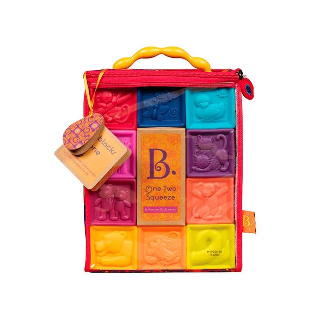 B.Toys 比乐 捏捏乐数字浮雕软积木玩具