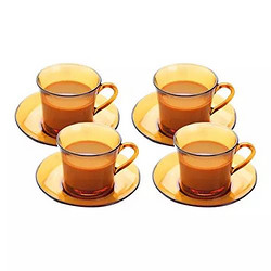 DURALEX 多莱斯 咖啡杯碟套装 8件