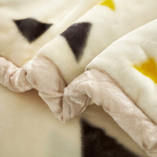 红瑞家纺 拉舍尔毛毯 双人毛巾被加厚毯子冬季 3.2kg 200*230cm 美丽神话
