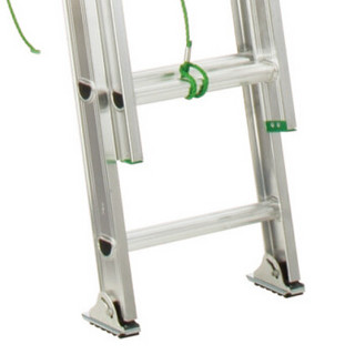 稳耐 家用梯 铝合金两节延伸梯6.4米工业级可拉伸安全工程梯直梯 美国进口品牌 D1224-2