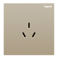 legrand 罗格朗 开关插座面板 仕典米兰金无边框大面板16A三孔浴霸空调插座