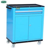 老A(LAOA)蓝色单抽双开门工具推车 喷塑LA111825