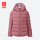 双11预售：UNIQLO 优衣库 WARM PADDED 400003 女童轻型连帽外套