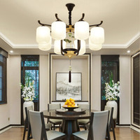 海德照明 HAIDE LIGHTING HAIDE 海德照明 HAIDE LIGHTING 忆江南 新中式吊灯  8头（含LED光源）