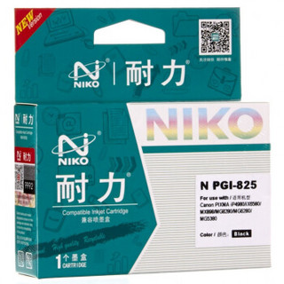 耐力（NIKO）N PGI-825 四色墨盒套装(6支装) (适用佳能 PIXMA iP4980/iX6580/MX898/MG8280/MG6280/MG5380)