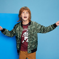 OLD NAVY 男童两穿迷彩撞色插肩袖夹克