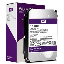 WD 西部数据 WD100EJRX 紫盘 SATA6 256M 监控硬盘 10TB