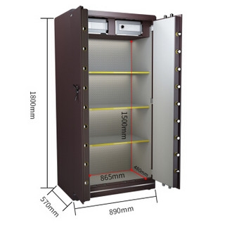 虎牌保险柜办公双开门3C认证全钢防盗指纹密码翼虎系列FDG-A/D-180YHZ