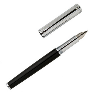 犀飞利（Sheaffer）王者系列Intensity 钢笔/墨水笔商务办公文具 半透碳黑纤维白夹F尖