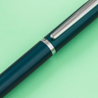 犀飞利（Sheaffer）宝珠笔 VFM系列 商务办公签字笔男女通用 孔雀绿白夹
