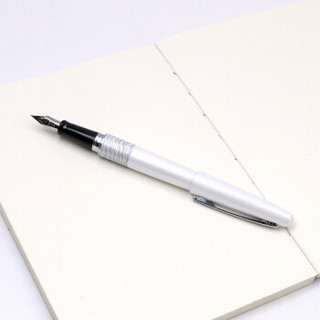 日本百乐（PILOT）88G钢笔商务签字笔 金属笔杆墨水笔练字学生钢笔礼盒FP-MR2 白色虎纹F尖 原装进口
