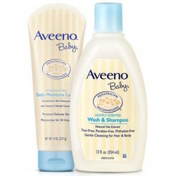 Aveeno 艾惟诺 婴儿每日倍护润肤乳 227g+婴儿洗发沐浴合一 354ml