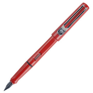 毕加索（pimio）钢笔签字笔男女士学生成人练字用正姿笔握商务办公0.5mm 619红色 *2件
