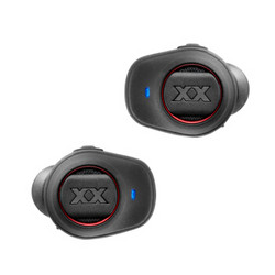 杰伟世（JVC） HA-XC70BT 双耳微型运动无线蓝牙耳机迷你超小耳塞式开车可接听电话跑步入耳式 黑色