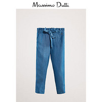 Massimo Dutti 05007027405 女童丹宁色系长裤 (丹宁色)